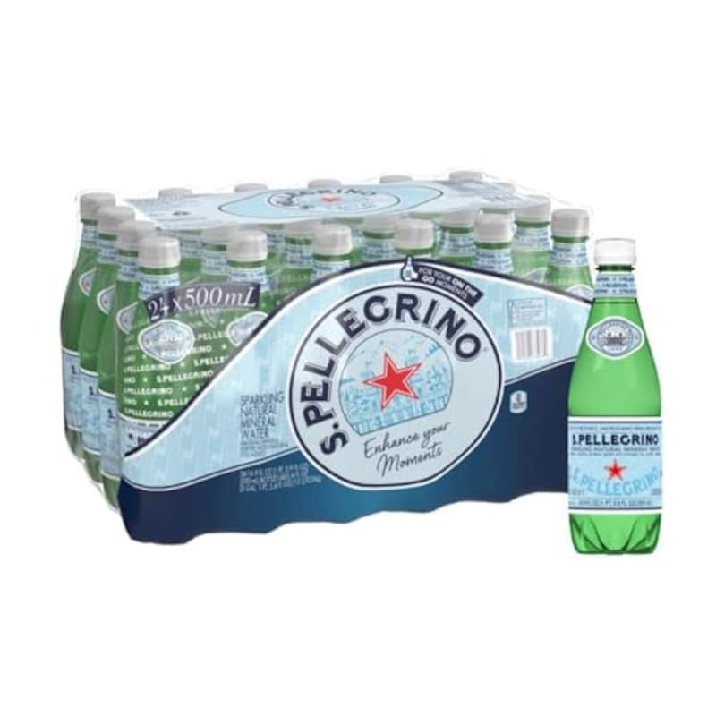 S.PELLEGRINO（サンペレグリノ）,炭酸水 PET 500ml [直輸入品] × 24本