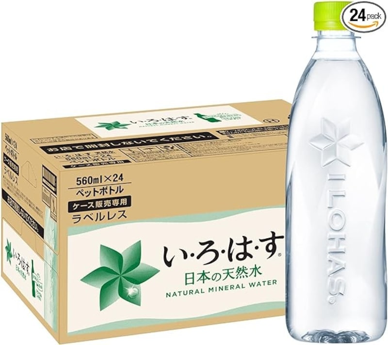 コカ・コーラ,い・ろ・は・す天然水ラベルレス 560ml ×24本