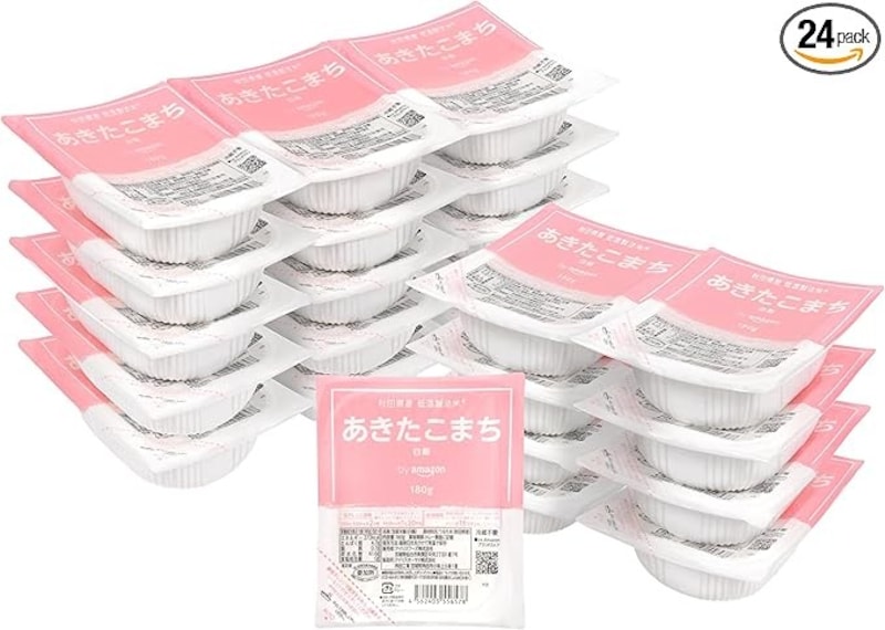 by Amazon,パックご飯 秋田県産 あきたこまち 180g×24個