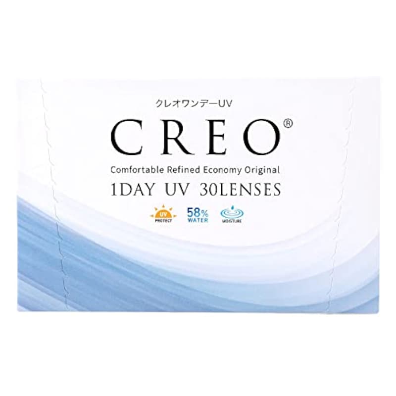 CREO,クレオワンデーUVモイスト 30枚 1箱 （1日使い捨て コンタクトレンズ ）