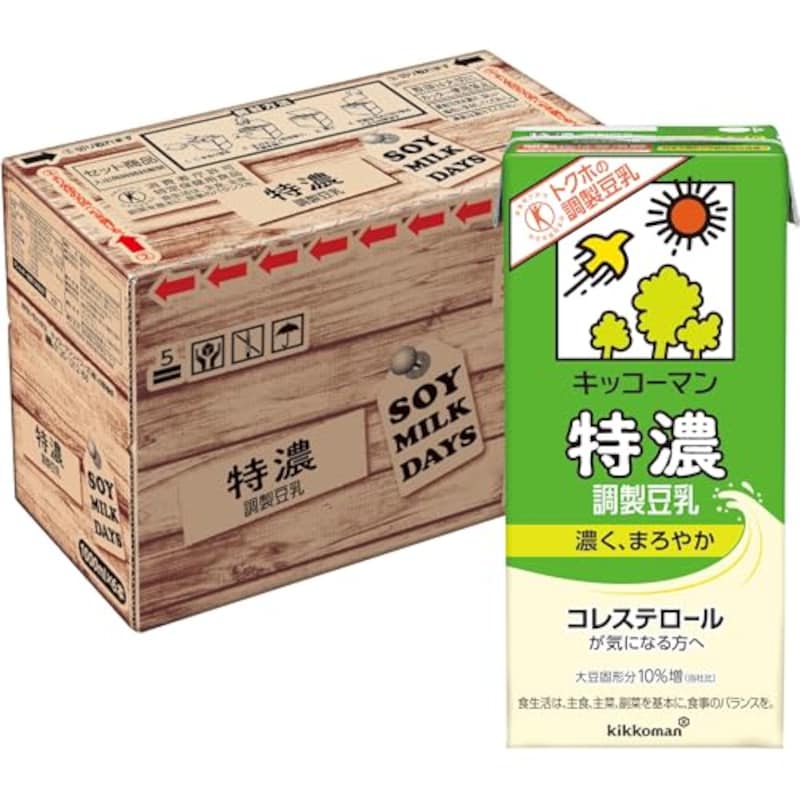 キッコーマン,特濃調製豆乳 SOYMILK DAYS 1000ml×6本 【特定保健用食品】