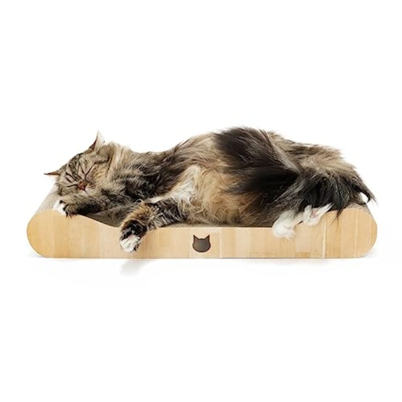 by Amazon,猫壱 爪とぎ バリバリベッド ラウンジ ライトブラウン