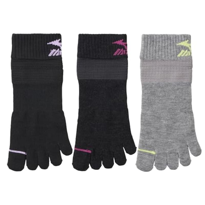 MIZUNO(ミズノ),靴下 3足組 レディース スニーカー丈 5本指
