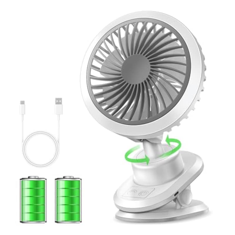 クリップ扇風機 卓上扇風機 充電式