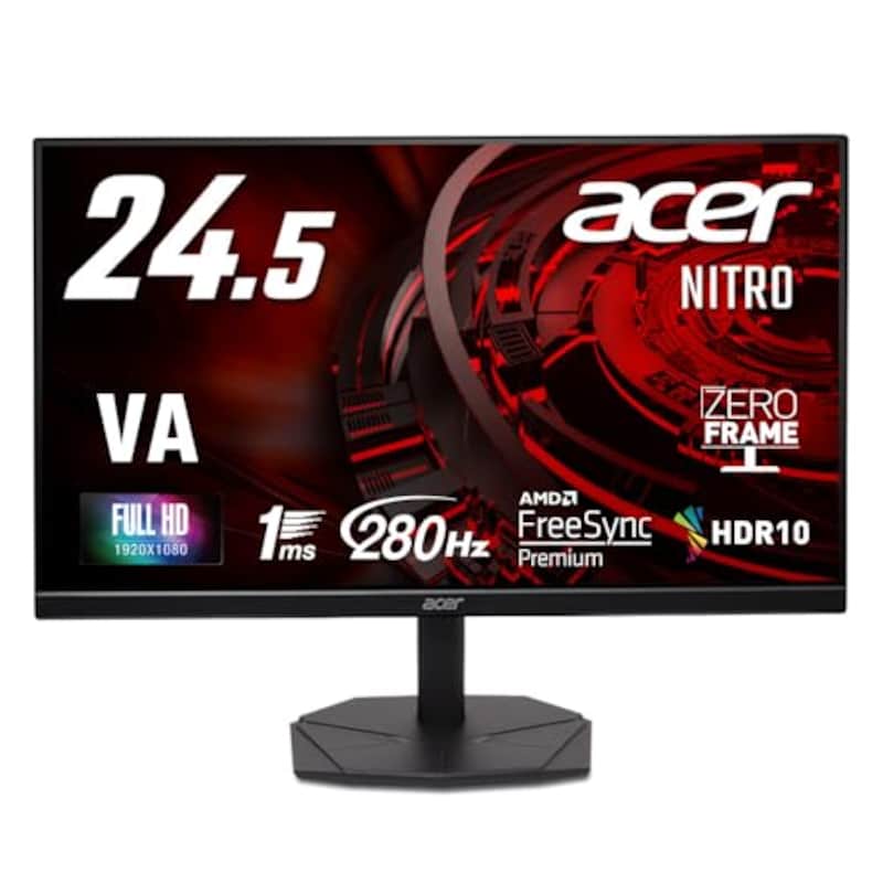 Acer ゲーミングモニター 24.5インチ VA フルHD 
