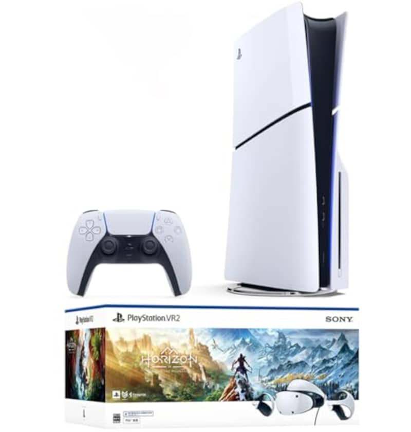 PlayStation 5(CFI-2000A01) + PlayStation VR2 "Horizon Call of the Mountain" 同梱版(CFIJ-17001) セット【Amazon.co.jp限定】オリジナルトートバッグ + オリジナル壁紙 配信