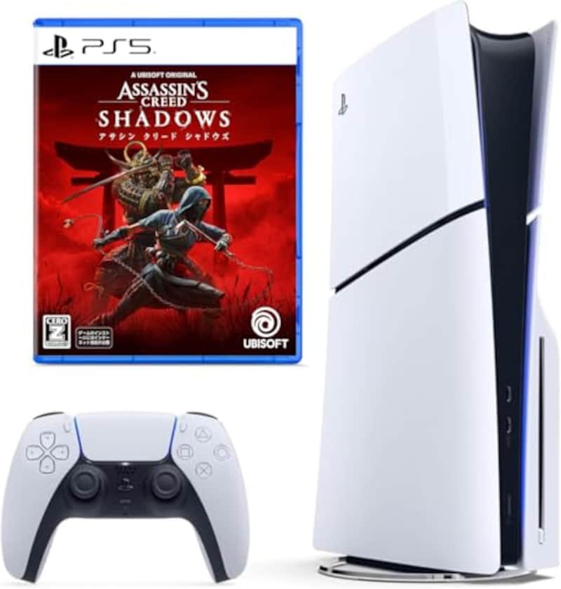 PlayStation 5(CFI-2000A01) + アサシン クリード シャドウズ セット【Amazon.co.jp限定】 オリジナル壁紙 配信 【CEROレーティング「Z」】