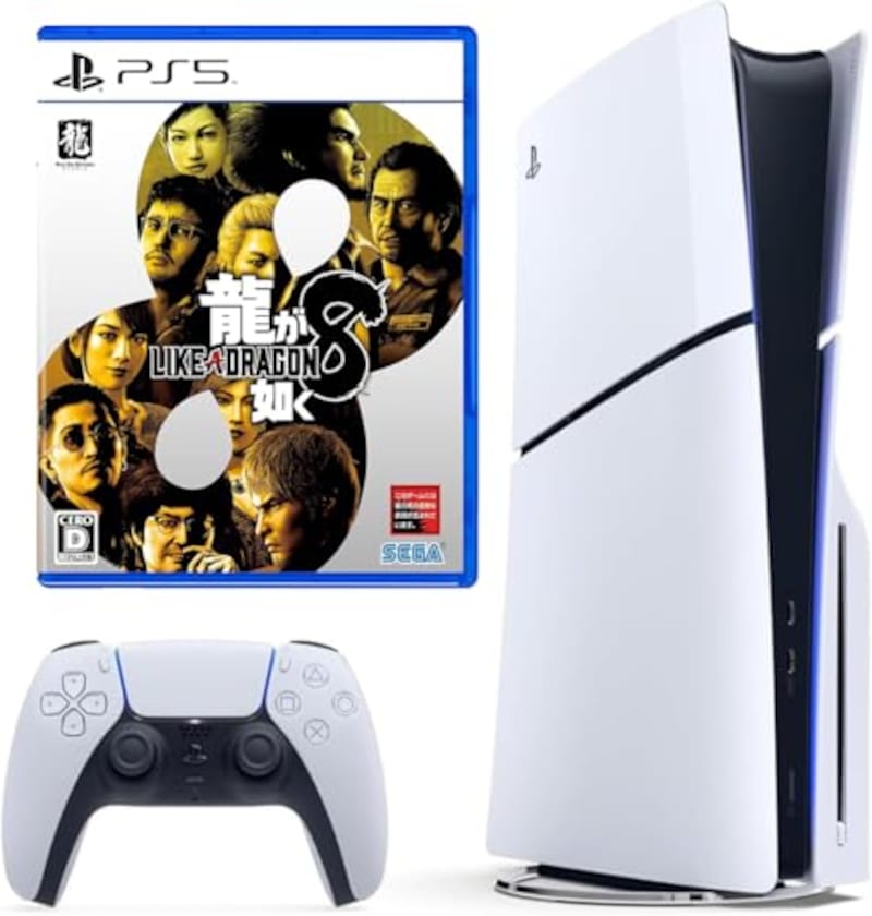 PlayStation 5(CFI-2000A01) + 龍が如く８ セット【Amazon.co.jp限定】 オリジナル壁紙 配信