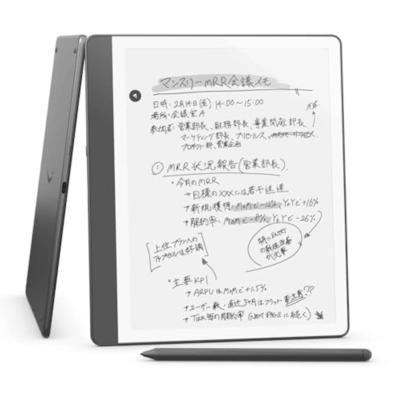 Kindle Scribe Notebook Design - 10.2インチディスプレイ、16GBストレージ、ノート機能搭載、プレミアムペン付き、タングステン (2024年発売)