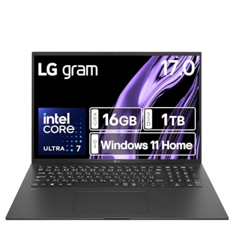 超軽量×17インチ】LG gram/超軽量（1350g）オブシディアンブラック/ノートパソコン 17Z90S-MA78J 【Amazon.co.jp限定】