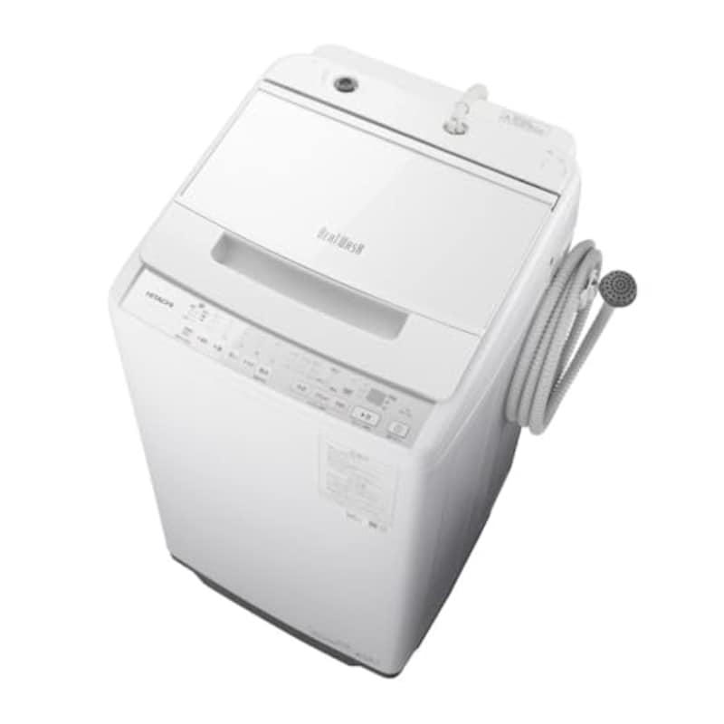 日立 全自動洗濯機 7kg 家庭用 BW-V70J W ビートウォッシュ