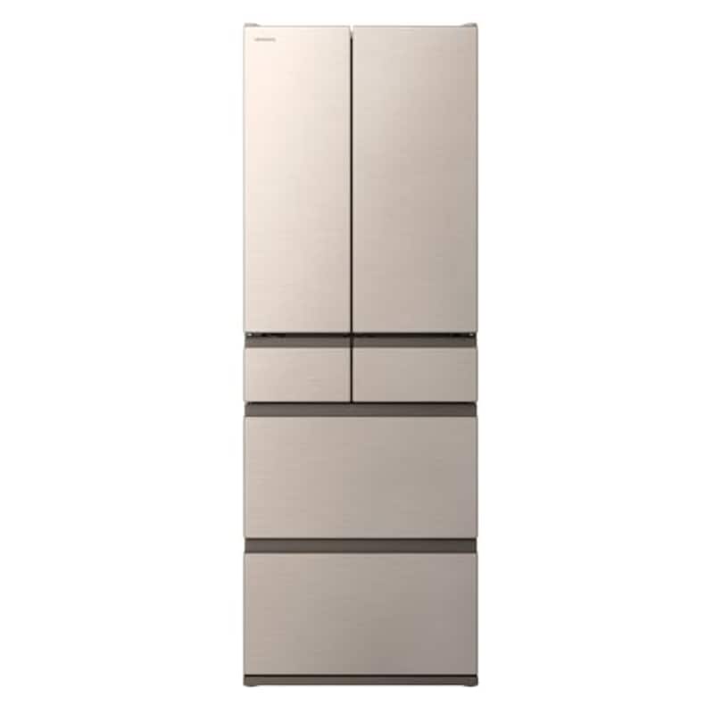 日立 冷蔵庫 幅65cm 485L フレンチドア R-HW49V