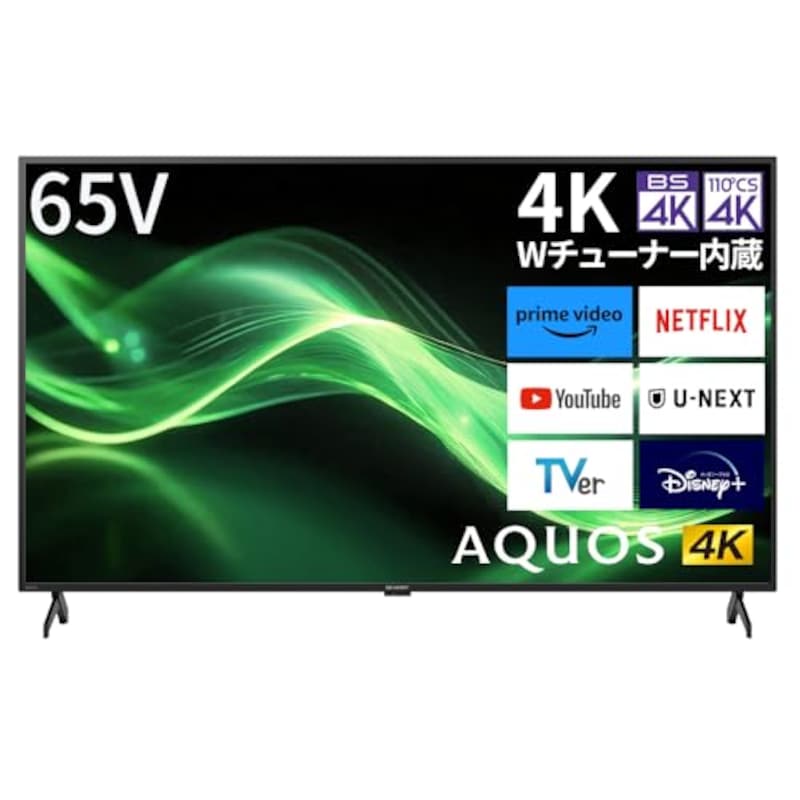 シャープ 65V型 4K 液晶 テレビ AQUOS 4T-C65GJ2 Google TV Dolby Atmos (2024年モデル) Wi-Fi6対応