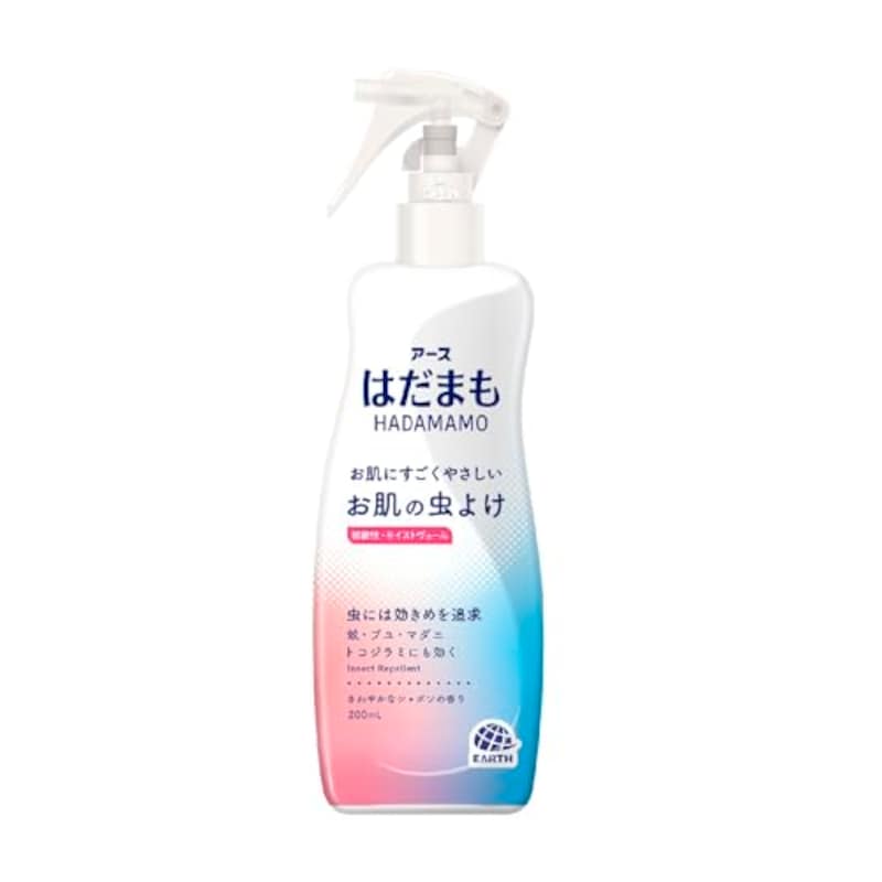 アース,はだまも お肌の虫よけ ミスト 200ml 虫除けスプレー 顔 体 お肌にやさしい