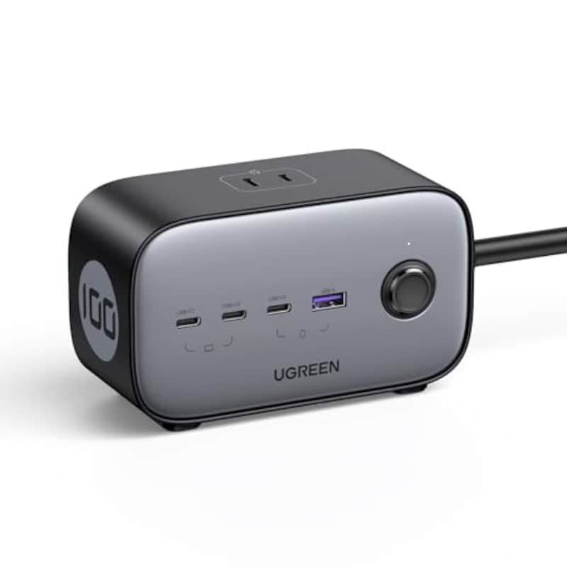 UGREEN,DigiNest Pro 100W PD 充電器 7-in-1 USB-C電源タップ 1.8m
