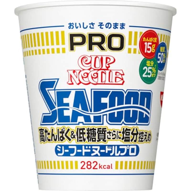 カップヌードルPRO シーフードヌードル 高たんぱく&低糖質さらに塩分控えめ