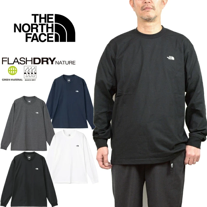 THE NORTH FACE NT32535 ロングスリーブフラッシュドライヌプシコットンティー
