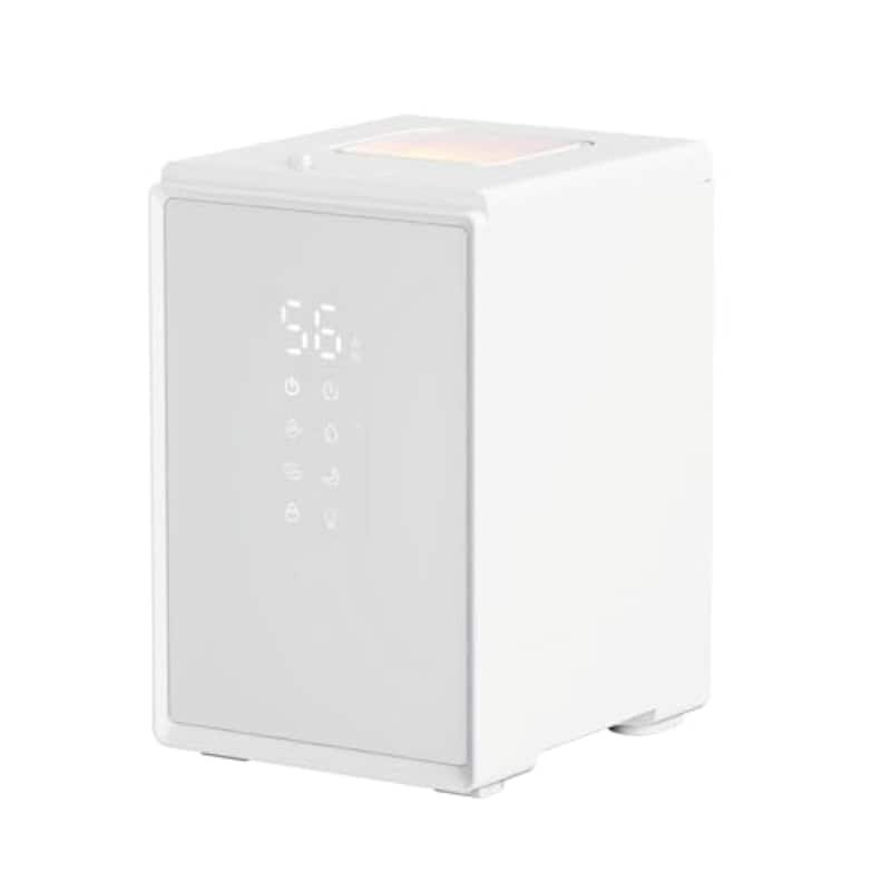 山善,加湿器 加熱式 スチーム式 上部給水 キューブ型,BEAR-S34(W)