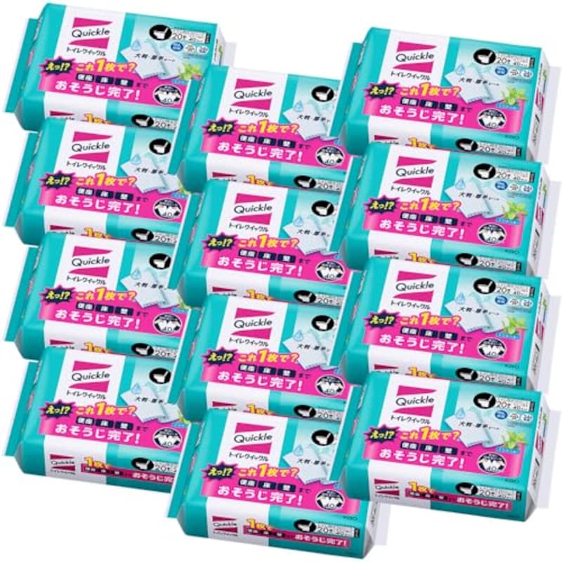 クイックル 【ケース販売】トイレ トイレ用洗剤 詰替用 20枚×12個