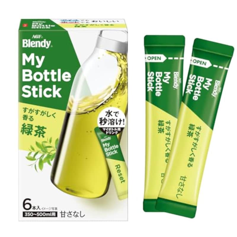 AGF ブレンディ マイボトルスティック すがすがしく香る 緑茶 6本×3箱