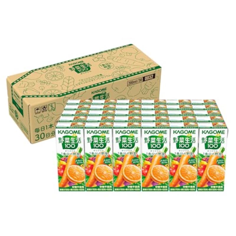 カゴメ 野菜生活100 オリジナル 200ml紙パック×30本