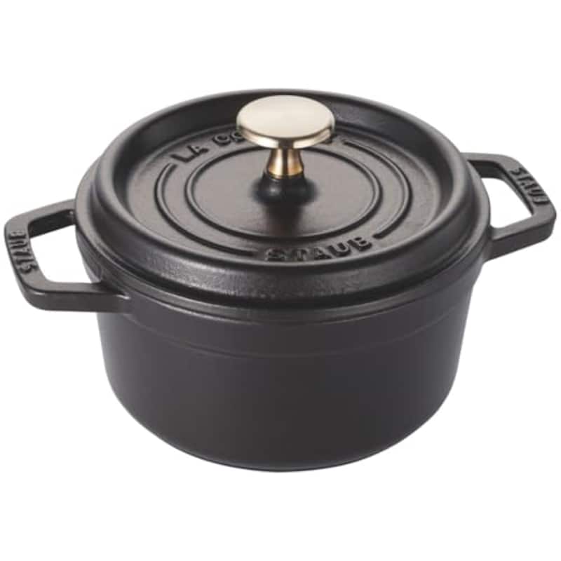 staub ストウブ 「 ピコ ココット ラウンド ブラック 16cm 」