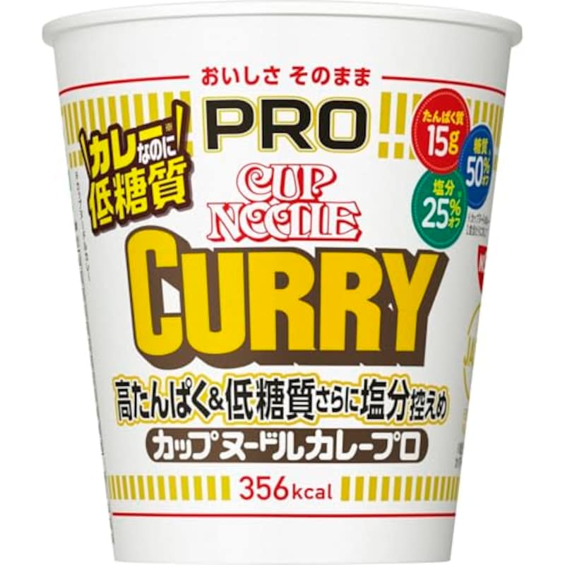 カップヌードルPRO 高たんぱく＆低糖質さらに塩分控えめ カレー 85g ×12個