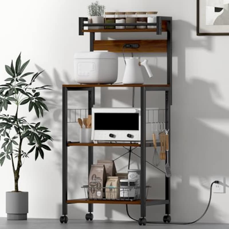 MoonMeguriキッチンベイカーラック 幅 57 奥行 39.2 高 133cm