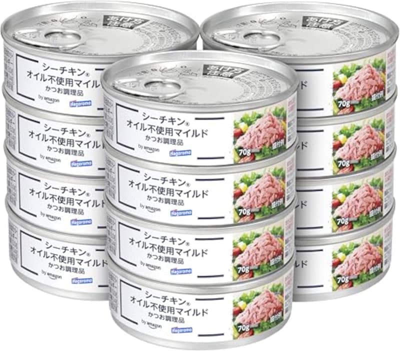 by Amazon オイル不使用 シーチキン マイルド 70g ×12缶