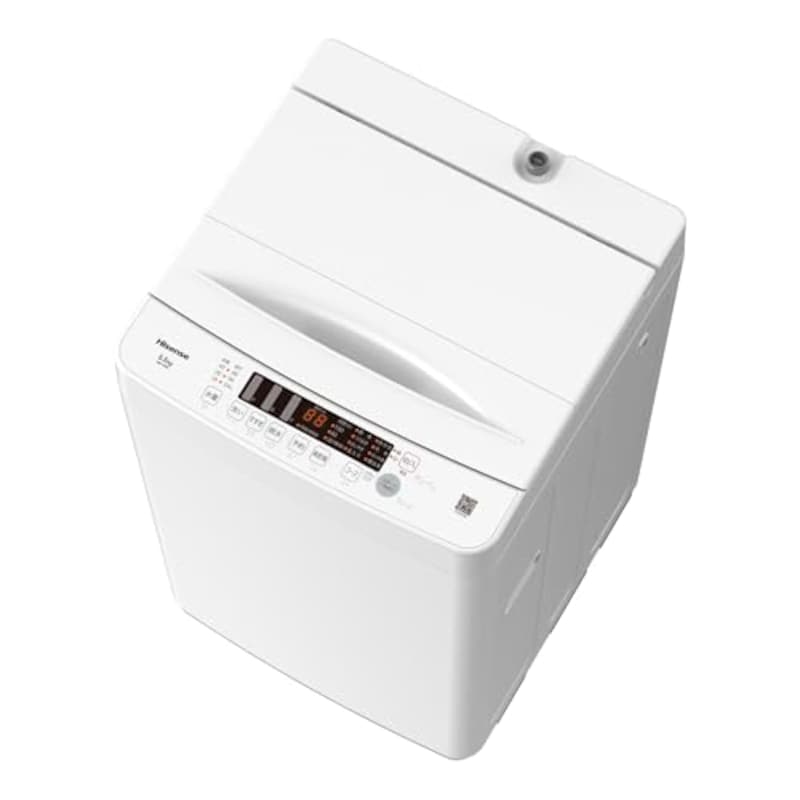 ハイセンス 洗濯機 5.5kg 1-2人用 スリム 立体シャワー水流