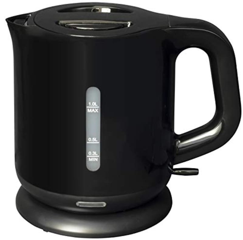 [山善] 電気ケトル 電気ポット 1.0L 一人暮らし