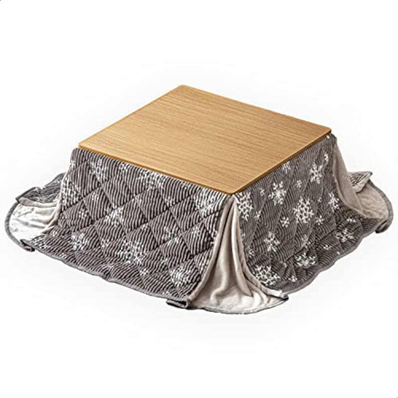 タンスのゲン こたつ 2点セット 正方形 一人用 【 こたつ本体 + コーデュロイ掛布団 】 