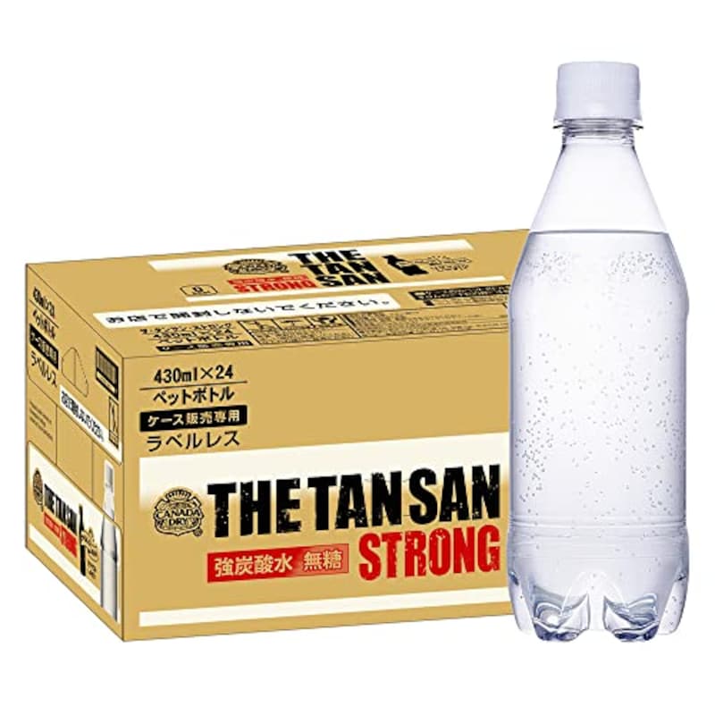 コカ・コーラ カナダドライ ザ・タンサン ストロング ラベルレス 430ml ×24本