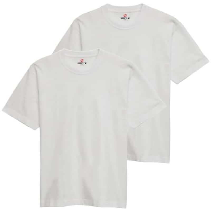 Hanes ビーフィー Tシャツ 半袖 丸首 2枚組 綿100%