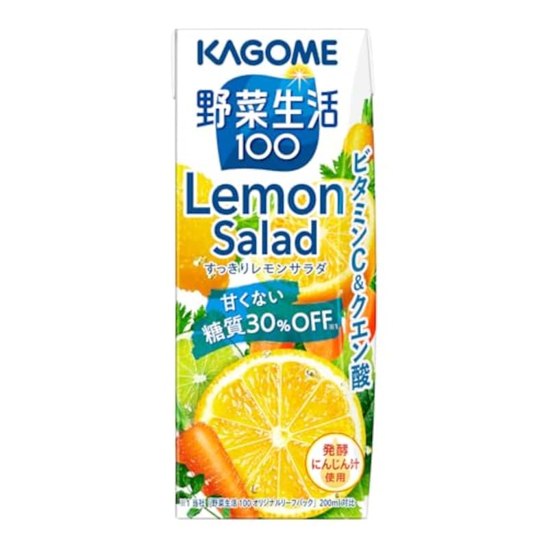 カゴメ 野菜生活100　すっきりレモンサラダ 200ml紙パック×24本
