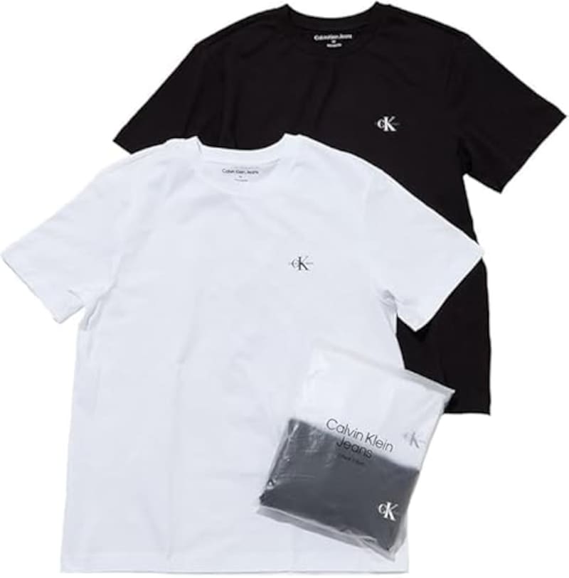 [カルバン クライン] Tシャツ(2枚パック) - ユニセックスショートスリーブTシャツ 