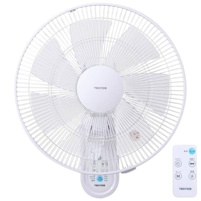 TECHNOS（テクノス）,壁掛け扇風機 フルリモコン DCモーター 35cm