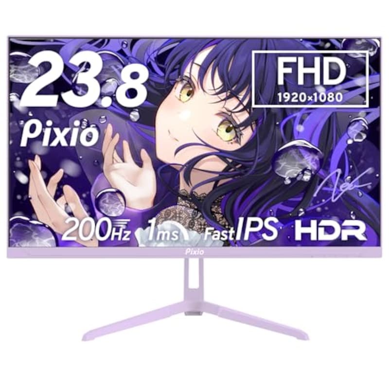 Pixio,ゲーミングモニター PX248Wave パープル 24インチ