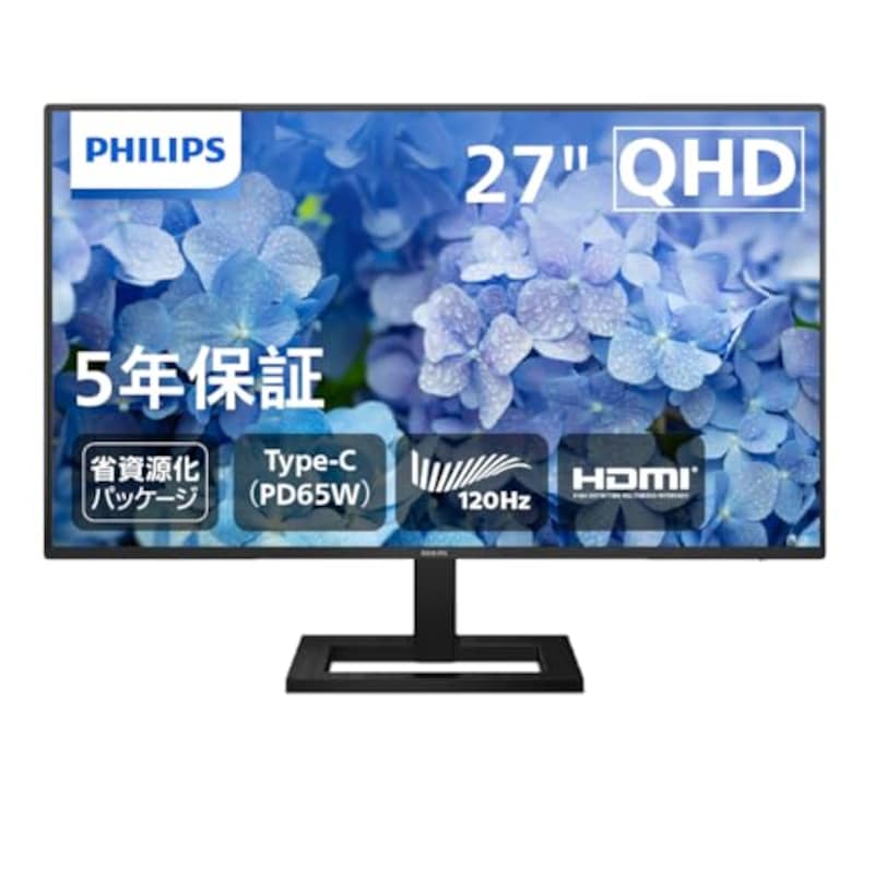 PHILIPS,液晶TypeCモニター 27インチ