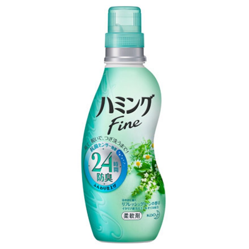 ハミングファイン 柔軟剤 リフレッシュグリーンの香り 本体 570ml