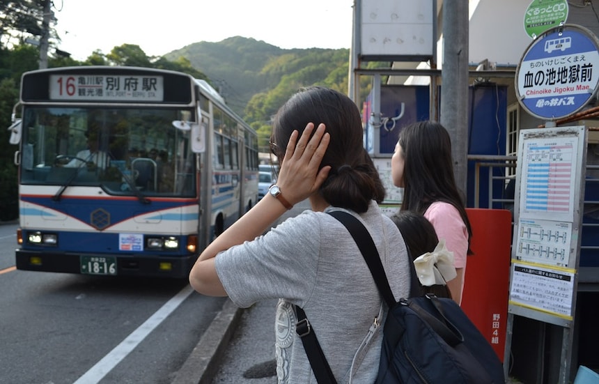 วิธีขึ้นรถบัสประจำทางในญี่ปุ่น