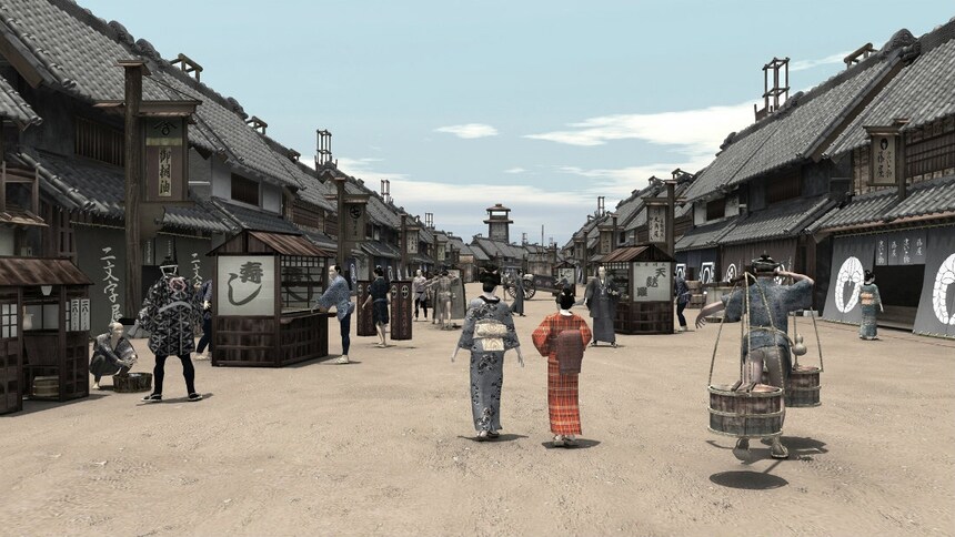 Making Time Travel to Edo a Virtual Reality