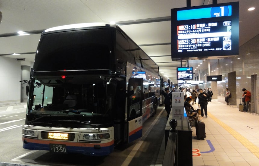 東京到大阪移動中，夜行巴士體驗記
