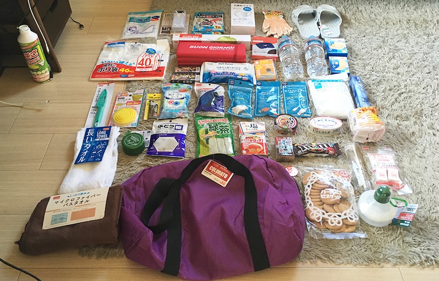 ¥100 Items You Need for a Preparedness Kit