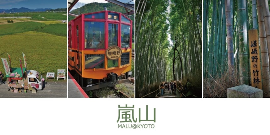 【京都自由行】龜岡站田野中出發的嵐山觀光小火車與嵐山竹林小徑