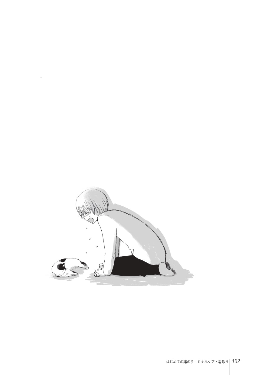 画像出典：『まんがで読む はじめての猫のターミナルケア・看取り』（猫びより編集部、粟田佳織・著、ななおん・まんが／日東書院本社）