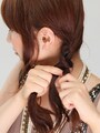 襟足がたるまないようにしっかり編む