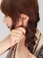 しっかり編んだあと毛束をくずすことで全体はくずれない