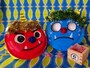 紙皿で鬼のお面製作