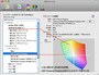 Mac OS Xにはこのように簡単にデバイスの色空間を調べたり、比較することができるツールが標準で付属します。色のズレがどのくらいあるのかも調査できます（クリックで拡大）